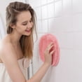 thumbnail image 3 of Hands Free Back Scrubber for Shower, Shower Wall Mounted Back Scrubber Silicone Flat Body Scrubber Sticks to Wall Lazy Shower Massage Scrubber Bath Brush (Pink), 3 of 6