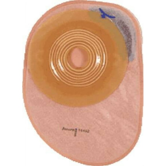Pouch EasiClose One-Piece System 7/8" Stoma Closed End Convex Light #14451