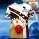 thumbnail image 2 of Camiseta con nombre personalizado para hombre, camisa con estampado 3D de bolos, informal, regalo para jugador de bolos, DW126Adult size XXXL Gao Jinjia LED, 2 of 2