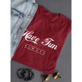 thumbnail image 3 of Retro Slogan Always Have Fun T-Shirt Women -Image by Shutterstock, Female Small, 3 of 4