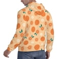 thumbnail image 3 of Hoodies for Men - Cute Orange Flower Leaves Long Sleeve Comfrt Men'S Fashion Hoodies & Sweatshirts, Sweatshirts for Men Hoodies Pullover Clothing Clothes with Pouch, 3 of 7