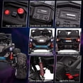 thumbnail image 2 of Ataucjin 24V 10Ah 2 Seaters Ride on UTV with Remote Control, 17" Extra Large EVA Wheels & 20.5“ Wide Seat 4WD Electric Vehicle with Metal Suspension,Music,LED Lights, 2 of 6