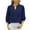 Navy, variant on Tops for Women Puff 3/4 Sleeve Keyhole Neck Lightweight Blouse Dressy Casual Loose Comfy Tops