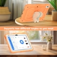 thumbnail image 6 of FJLBDE Case for iPad (A16) 11th Gen 2025/10th Gen 2022 10.9 Inch with Butterfly Stand, Shockproof Protective Tablet Cover with Pencil Holder Shoulder Strap for Kids Girls, Beige Orange, 6 of 7