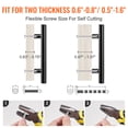 thumbnail image 3 of VEVOR 30 Pack Cabinet Pulls, 3in / 76mm Center to Center Slim Kitchen Cabinet Drawer, Stainless Steel Modern Kitchen Cupboard Door Handles for Kitchen Bathroom Bar Hardware Matte Black, 3 of 9