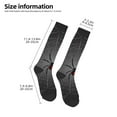 thumbnail image 2 of Naloa Black Spider On Web Thigh High Socks Extra Long Stretchy Sock Women Over Knee High Opaque Stocking Daily Wear, 2 of 6