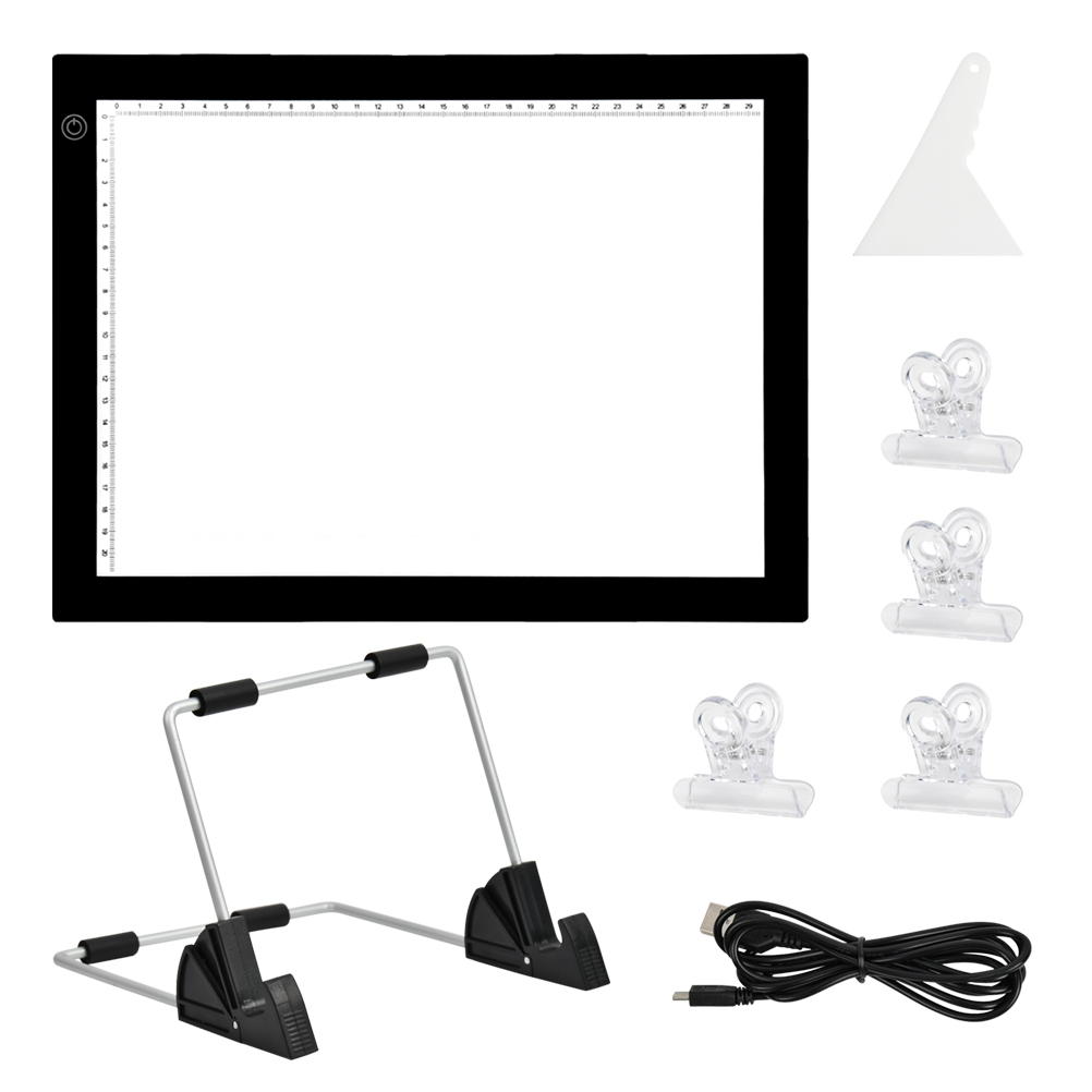 QLOUNI A4 LED Light Pad for Diamond Painting, USB Powered Light Box