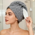 thumbnail image 5 of Toalla de forro polar coral con estampado de conejos | Paño de poliéster suave de secado rápido para el rostro y el cabello para hombres y mujeres | Paño absorbente sin pelusa | Accesorio de baño mul, 5 of 5