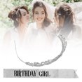 thumbnail image 4 of Bride Crown, Shiny Decorative Queen Tiara ABS Alloy Silver Comb Fixation Gorgeous  for Party, 4 of 8