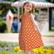 thumbnail image 5 of Fotbe Orange And White Polka Dot Vestido de Dormir para Niñas de 3 a 10 Años, Mangas Cortas, Estilo Princesa, Pijama Camisón con Mangas Voladas-Medium, 5 of 6