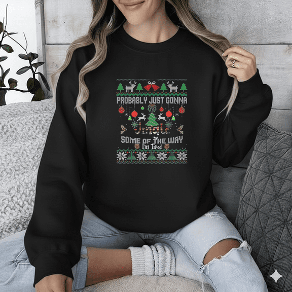 Going To Jingle Some Of The Way Ugly Holiday Pattern Style Sweatshirt, up to size 5XL