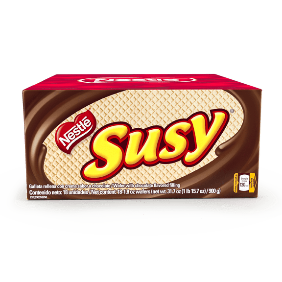 Nestle Susy Maxi Chocolate Wafer Cookies – 18 Pack (50gr/1.76oz Each)