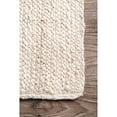 thumbnail image 5 of nuLOOM TAJT03B Handwoven Rigo Jute Rug, 3' x 5' Oval, Off White, 5 of 5