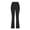 Black, variant on Luxalzxs Plus Size Yoga Pants for Women Solid Color Stretch Yoga Leggings Fitness Running Gym Sports Full Length Active Pants