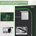 thumbnail image 6 of Topcobe 36 x 20 x 63 Inch Indoor Grow Room with Observation Window, Plant Tent, Smell Proof Grow Tent, Black, 6 of 10