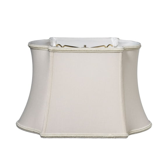 Table Lamps Slant Fancy Oblong Softback Lampshade with Washer Fitter, Cream,Floor Lamps
