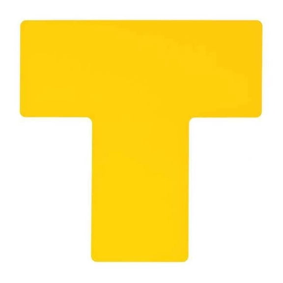 Brady Floor Tape,Yellow,4 inx10 in,T,PK20 104463