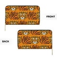 thumbnail image 3 of Tiger Wallet Women, Leather Bifold Multi Card Wallet, Women's Wallets, Long Purse, 3 of 7