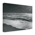 thumbnail image 4 of Sue Schlabach 'Moonrise Beach Black And White' Canvas Art, 4 of 4