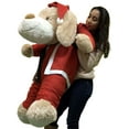 thumbnail image 4 of Christmas Giant Stuffed Dog Wears Removable Santa Suit, 5 Feet Long Soft Lifesize Plush Puppy, 4 of 14