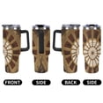 thumbnail image 5 of 40 oz Insulated Tumbler with Handle, Leak-Proof Straw Lid, Stainless Steel Travel Mug for Car & Road Trips - Cultural Ceiling, 5 of 6