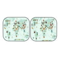 thumbnail image 7 of Bingfone World Travel Map Print 2-Piece Sun Shade Front Windshield - Foldable Car Front Window Sunshades For Most Sedans Suv Truck - Large, 7 of 7