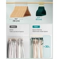 thumbnail image 4 of Perchas de terciopelo SONGMICS UCRF029C05, 50 unidades, color verde bosque, 4 of 7
