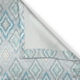 thumbnail image 6 of Ambesonne Ikat Grommet Curtain, Aztec Peruvian Culture, 50" x 54", Grey White Sky Blue, 6 of 6