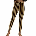 thumbnail image 3 of FRSASU Halloween Women Striped Printed Costume Leggings High Waist Tight Pants Fitness Running Casual Pants, 3 of 9