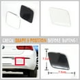 thumbnail image 4 of Trimla Rear Tow Cover for 15-18 BMW1 Sedan F20LCI Wagon F21LCI 116i 118i 120i 125i 125d Hatchback 2015 2016 2017 2018 bumper Hook Eye Cap 51127371751, 4 of 5
