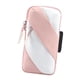thumbnail image 5 of Brazalete deportivo, brazalete para correr, funda para teléfono, bolsa para correr rosa blanco, 5 of 9