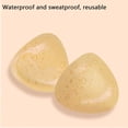 thumbnail image 4 of XFHLMJFF Bras Pasties For Women Soft Cozy Casual Everyday Bralette Wireless Nubitties Chest Enhancers Push Up Pads Triangular Patch Thickened Trendy Underwear, 4 of 5