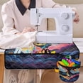 thumbnail image 4 of HELLHERO Moonlit Angling Sewing Machine Pad Fabric Polyester Scratches Proof Sewing Classes Storage Bag Foldable for Wife Mom Family Present, 4 of 5