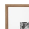 thumbnail image 4 of Kate and Laurel Calter Modern Wall Picture Frame Set of 3, 16x20 matted to 8x10, Brown, Modern Three-Piece Frame Set for Gallery Wall Frame Set in Living Room Wall Decor, 4 of 9