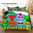 thumbnail image 1 of Sprunki Ensemble de Literie Simple Simple Double Grand Très Grand Ensemble de lit Adulte Enfant Chambre Housse de Couette Ensemblessprunki parure de lit Draps de lit, 1 of 5