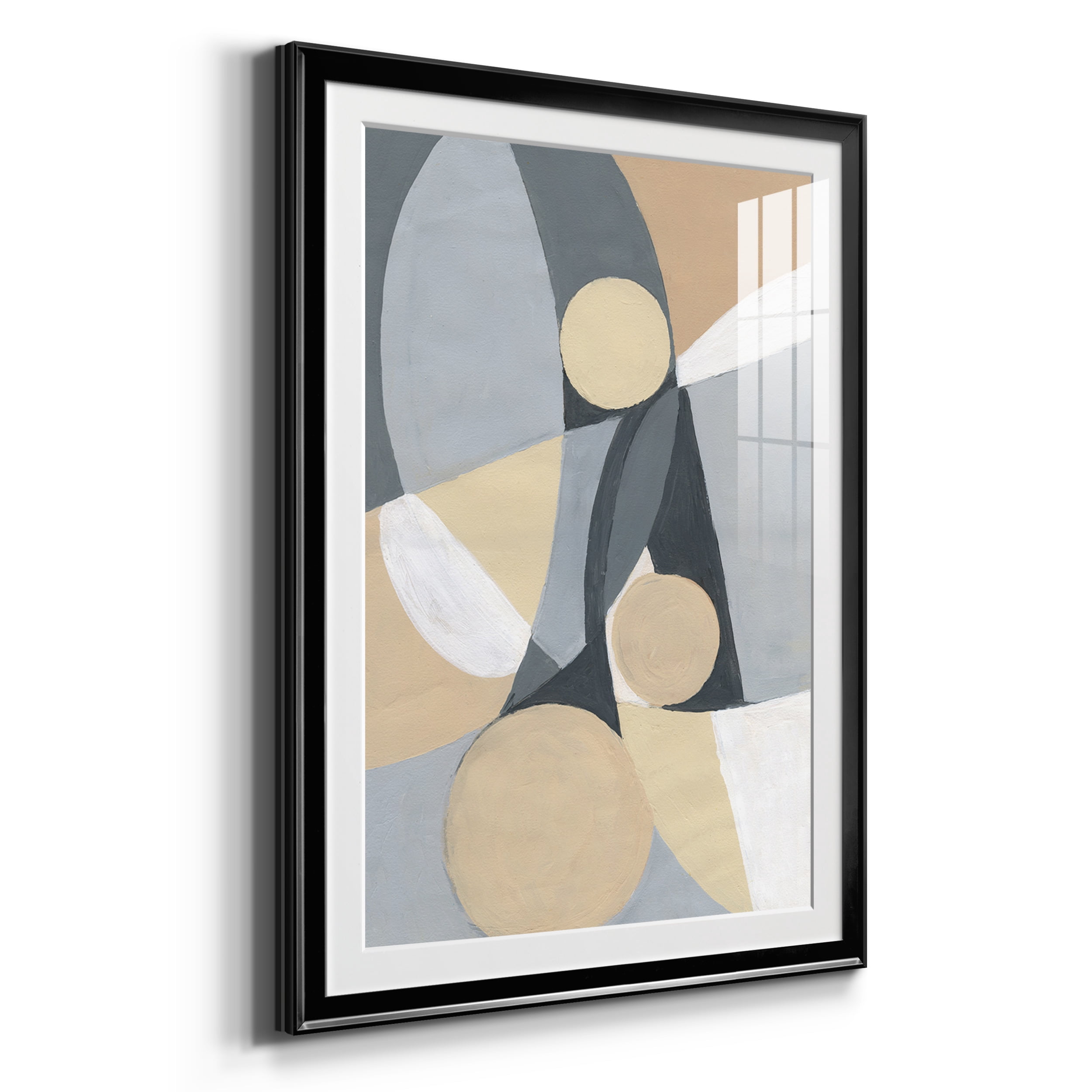 &nbsp;A Soft Jeweled Geometric II Premium Framed Prints Set of 3 - Ready to Hang - 30.5 x 42.5 Each - Black Frame