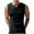 thumbnail image 2 of Blczomt Mens Tank Top Sleeveless Summer Tops Black Muscle Plain Performance T Shirts, 2 of 9