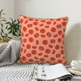 thumbnail image 6 of Haiem Tomato Print Velvet Soft Solid Decorative Square Throw Pillow Covers Set with Elegant Piping Christmas Cushion Case for Sofa Bedroom Car-18"x18", 6 of 8
