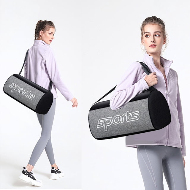 Xihbxyly Bolsa de Viaje Ligera E Impermeable, Unisex, Mediana, Ideal para Actividades Al Aire Libre, Fitness y Senderismo. Tamaño Compacto: 38 X 20 X 20 Cm. Gris, Azul y Rojo.