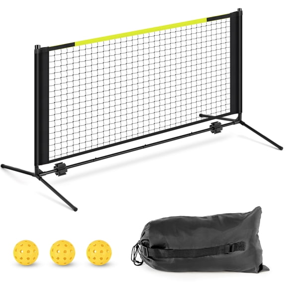 FITPLAY Pickleball Net, Small Portable Dink Practice Net for Indoor & Outdoor,  with 3 Pickleballs