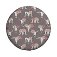 thumbnail image 4 of Spare Tire Cover, Cartoon Cool Goat Skull Wheel Cover Tire Covers For Trailers Car Truck Camper Universal Tire Covering Fits Diameter14"-17", 4 of 4
