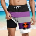 thumbnail image 2 of Pantalones Cortos Casuales para Hombre Imprimir con Bolsillos Pantalones de Playa de Cintura Elástica, Pantalones Cortos de Cintura Elástica para Hombre, 2 of 5