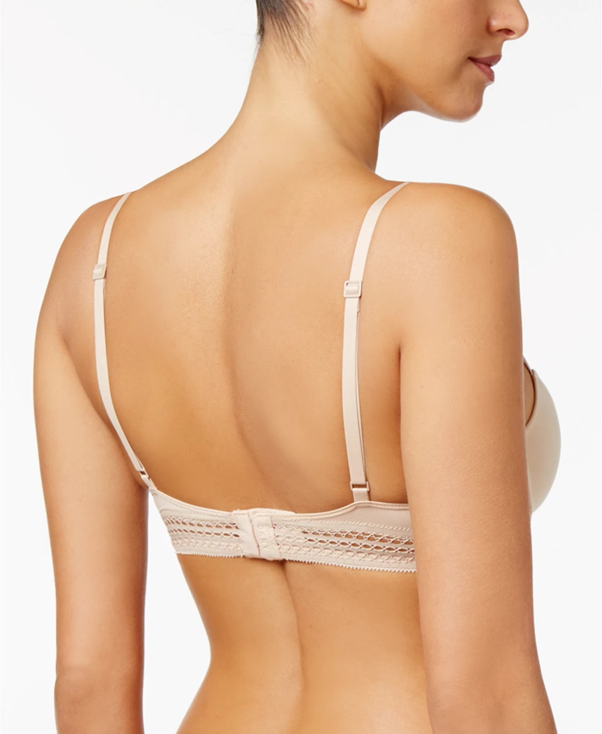 NWT DKNY Classic Cotton Lace Trim Underwire Balconette Bra 36D NEW  (Off-White) - AbuMaizar Dental Roots Clinic