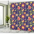 thumbnail image 4 of Ambesonne Floral Shower Curtain, Flowers in Pattern, 69"Wx84"L, Indigo Multicolor, 4 of 4