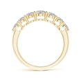 thumbnail image 2 of ANGARA Natural 7 Stone Diamond Half Eternity Anniversary Ring in 14K Yellow Gold for Women (Size-3.8mm| Color-K| Clarity-I3) | Anniversary, Jewelry Gift for Women | Natural Diamond Ring, 2 of 9