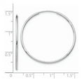 thumbnail image 3 of 14k White Gold Polished Endless Tube Hoop Earrings, 3 of 3