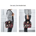 thumbnail image 6 of Lunch Bag Portable Crossbody Meal Bag Cooler Bag Insulated Lunch Bag Food Bag Handheld & Crossbody Design Red Rose Cartoon, 6 of 6