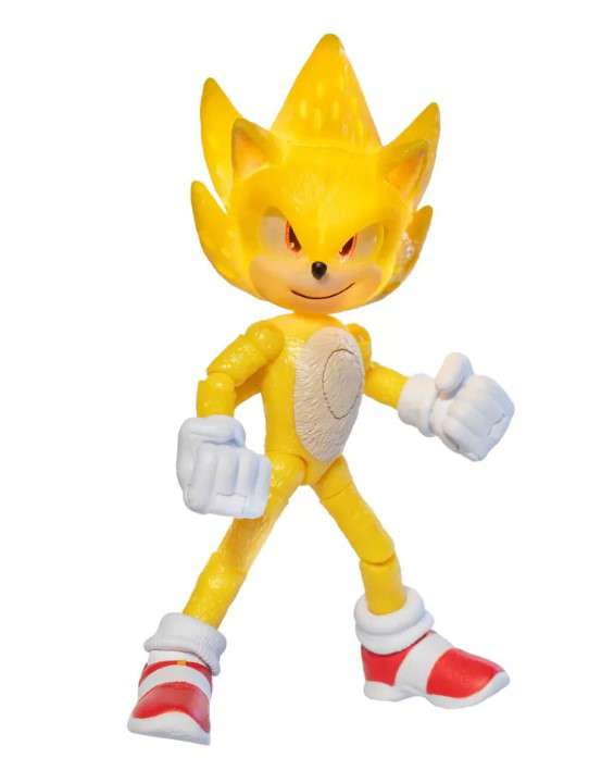 Sonic The Hedgehog Light Up Super Sonic & Super Shadow Action Figure 2-Pack