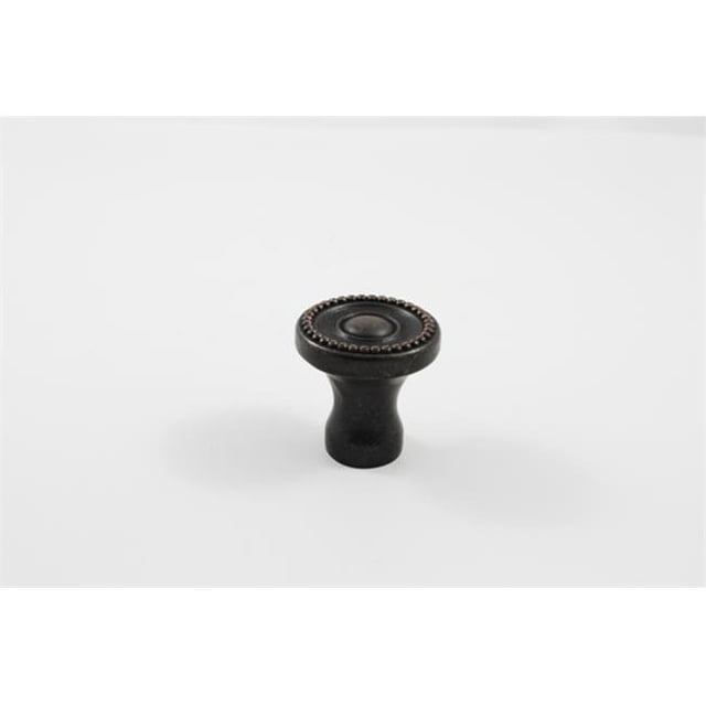 Residential Essentials 10308VB Beaded Mushroom Cabinet Knob- Venetian Bronze