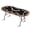 Brown Plastic, variant on Oval Poker Table with 9 Cup Holders, Casino Leisure Table for 10 Players, Blackjack Gaming Table with Water-Resistant Cushioned Rail